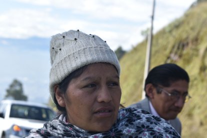 Margarita Llerena, moradora de San Miguel de Chachas, contó lo que observaron.