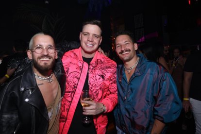 Marko con los hermanos Montaner Mau y Ricky.