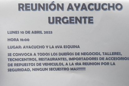 Los comerciantes se autoconvocaron a una reunión