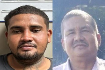 Álvaro V. Galarza Moreira, detenido, y Washington Baquerizo Moreira, fallecido.