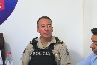 Coronel Javier Buitrón, comandante de la Policía.