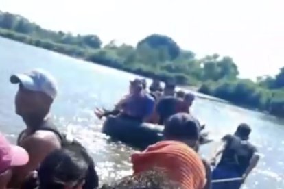 Este fue el cruce hacia suelo panameño.