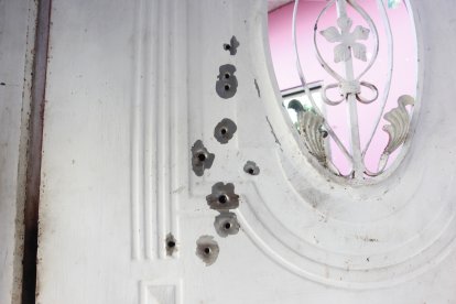 Disparos realizados el último lunes, en el domicilio de al lado.