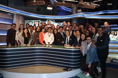 Recibió el cariño de todos sus compañeros de Ecuavisa en Quito y Guayaquil.