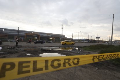 El movimiento comercial en la zona no se ha detenido, a pesar del atentado.