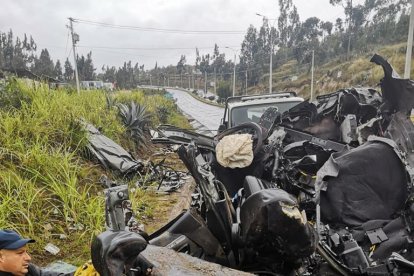 Un accidente de tránsito se registró en el Paso Lateral de Ambato.