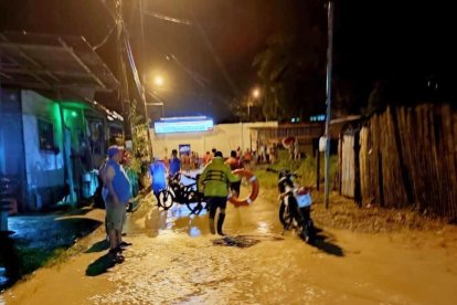 Flavio Alfaro fue uno de los cantones manabitas más afectados por la creciente del río Pescadillo.