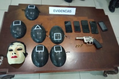 Las máscaras usadas por antisociales.