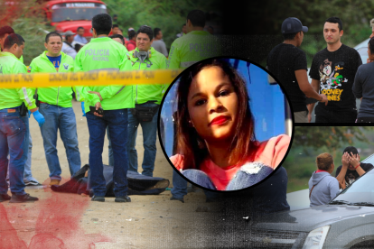 El cadáver de Valeria Vargas Campos fue encontrado en el sector de La Ladrillera, en el noroeste de Guayaquil. Jean Paúl Galarza lloró y abrazó a los familiares de su cónyuge durante el levantamiento del cuerpo.
