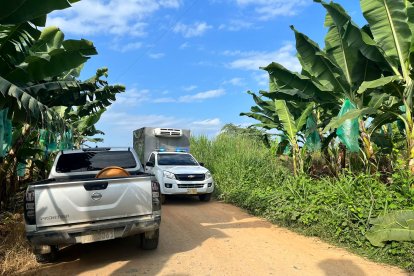 Luego del hallazgo, uniformados se hicieron presentes para las investigaciones.
