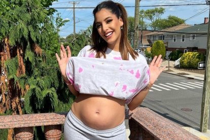 Grace Castro está en su sexto mes de embarazo con mucho antojo por los dulces