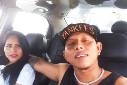 Karen Alcívar Barre  y Francisco Isidoro Caicedo Mieles en sus fotos se mostraban felices.