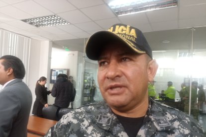 Coronel Renán Miller, jefe de la Subzona de Policía en Cotopaxi.