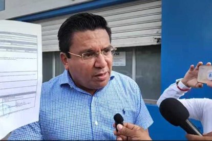 Juan Pazmiño realizó la denuncia en la Fiscalía.