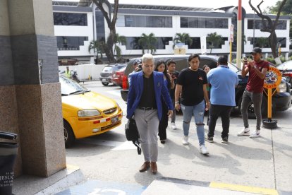 Dieter Hoffmann a su llegada a la unidad judicial.