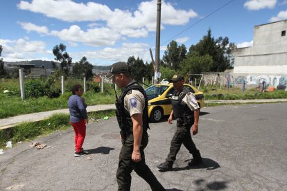 La Policía desplegó un contingente para colaborar en la seguridad.