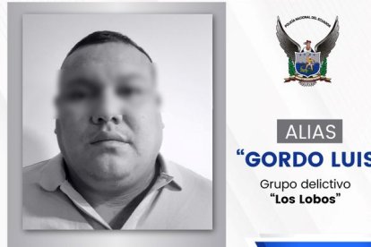 Afiche de aprehensión del 'Gordo Luis'