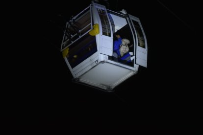 Hasta una mascota quedó atrapada.