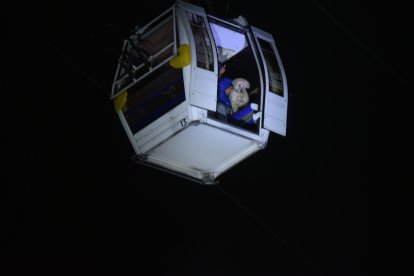 El can Nicolás permaneció con sus dueños en la cabina.