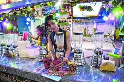 Uno de los mayores atractivos de El Carmen y que tiene actividad nocturna hasta altas horas, son los batidos.