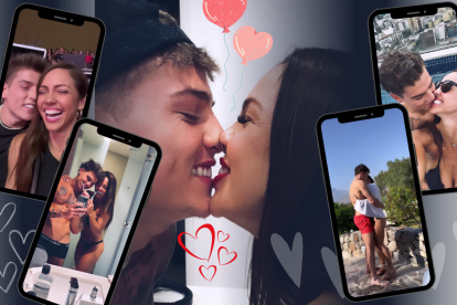 Paloma Fiuza y su novio. Ellos publicaron un romántico video en redes sociales.