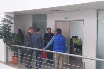 Roberto Meza fue ayer hasta Criminalística como parte de las diligencias en torno a este caso.