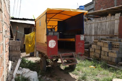 En esta tricimoto viajaba Roberto Carlos Vergara cuando fue interceptado por sus verdugos.