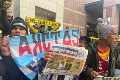 Hinchas de Barcelona en Argentina.