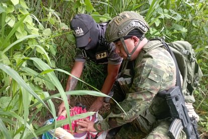 Militares hallaron explosivos.