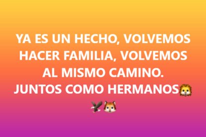 Con esta imagen en sus redes sociales, Los Choneros confirmaron el acuerdo que hicieron con Los Tiguerones, el 24 de julio de 2023.