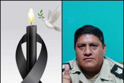 Por redes sociales se difundieron condolencias por el deceso del sargento segundo de la Policía José Vicente Baños Pazos.