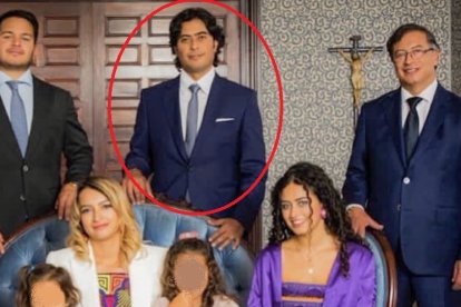 Nicolás Petro en una foto familiar