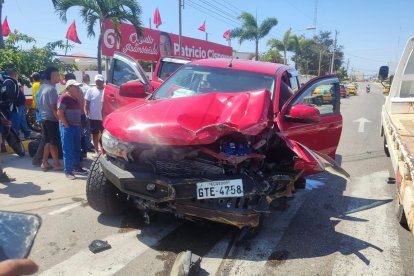 La camioneta involucrada.