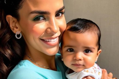 Mare Cevallos recurrió a la inteligencia artificial para conocer a su bebé.