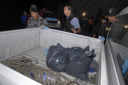 Los restos de Carmen Bistín fueron hallados en fundas de basura, en dos sitios de Quito.