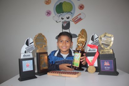 José Manuel ha ganado una competencia mundial en matemáticas.