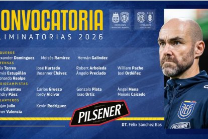 La lista de los convocados.