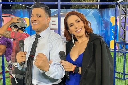 Carlos José Matamoros y Karim Barreiro, la dupla de presentadores de BLN