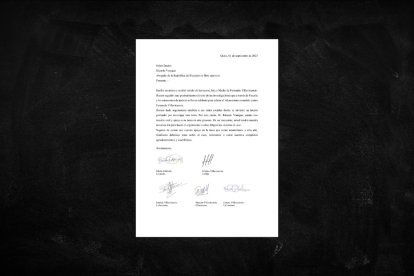 El 1 de septiembre de 2023, Vanegas publicó esta carta y se empezó a mostrar como defensor de la familia.