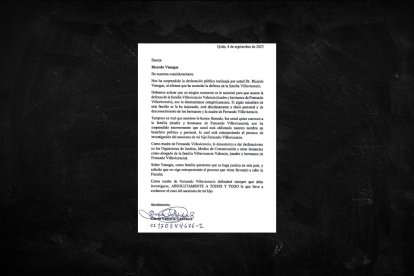 El 4 de septiembre de 2023, la mamá de don Villa lo desmintió a Ricardo Vanegas y lo desautorizó.