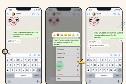 Nueva función de edición de mensajes.