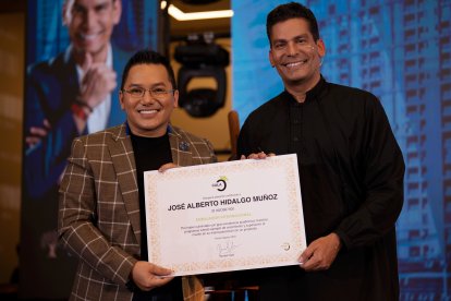 José Alberto Hidalgo junto a Ismael Cala