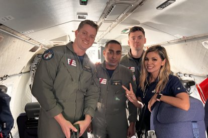 Durante una de las dos coberturas que le otorgaron el primer puesto.