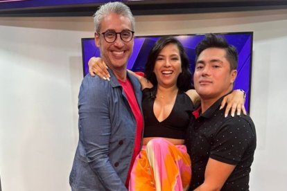 Esteban Vidán y Jomahira Ganchozo se despidieron de Agárrate donde compartieron con Mauricio Altamirano, el Cuy.