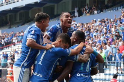 La celebración del primer gol.