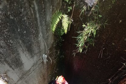 La alcantarilla en cuestión.