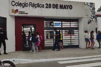 El colegio réplica 28 de Mayo es uno de los  planteles intervenidos por estar en una de las zonas más violentas.