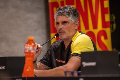 Diego López llegó a Barcelona en julio de 2023, en reemplazo del ecuatoriano Segundo Castillo.