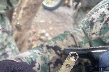 En el operativo ejecutado en el sector de El Recreo se encontró una granada.