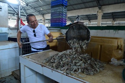 En su puesto, el 197, a veces los clientes (y fans) le piden que se ‘pegue’ una de sus composiciones.